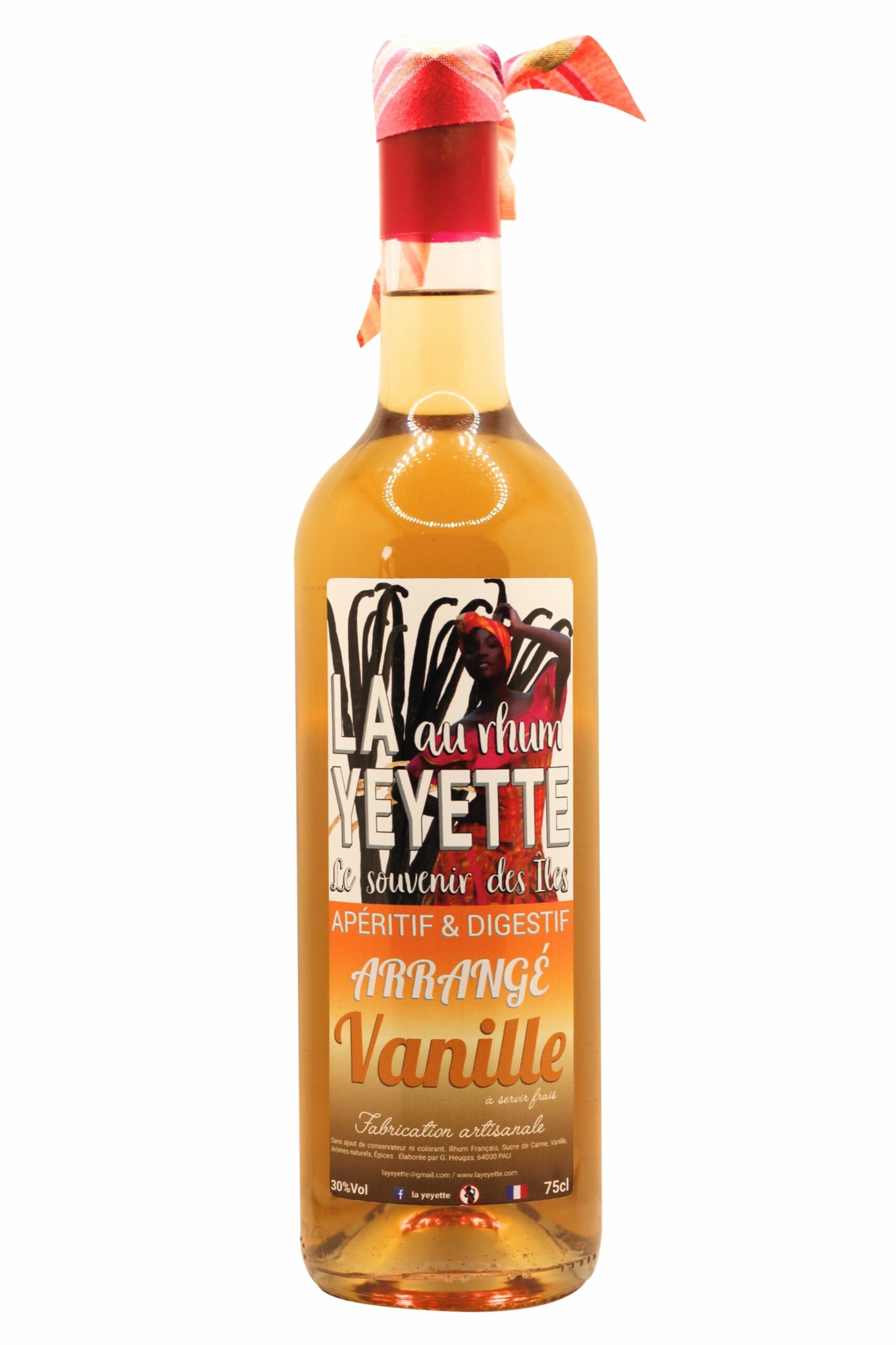 Rhum Arrangé Vanille 30% 75cl - La Yeyette au rhum