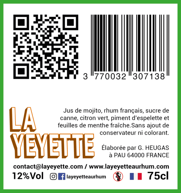 Mojito Piment d'Espelette 12% 75cl – Image 4