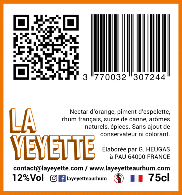 Punch Orange Piment d'Espelette 12% 75cl – Image 4