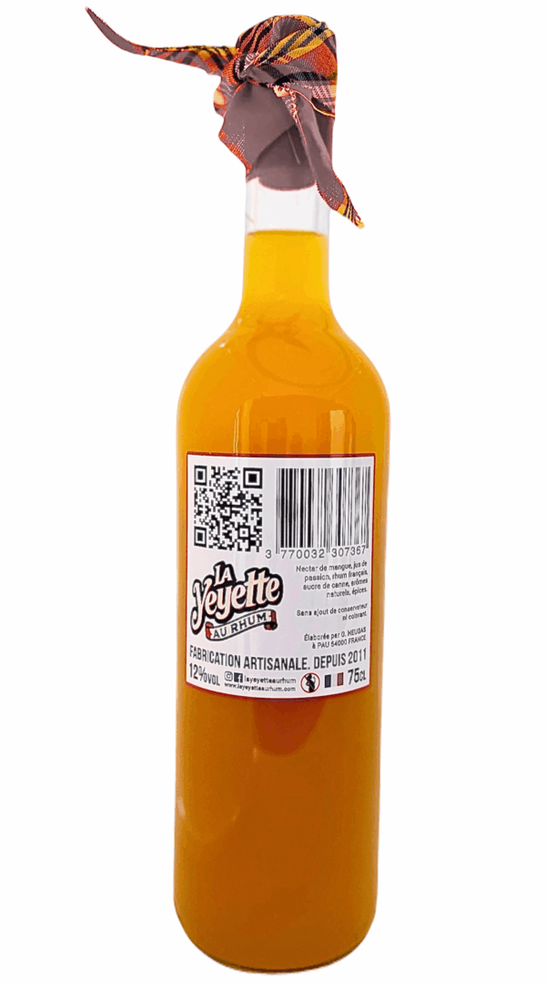 Punch Mangue Fruit de la Passion 12% 75cl – Image 3